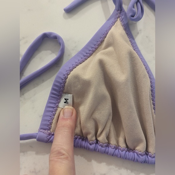Purple Triangle Bikini Set - Picture 2 of 3